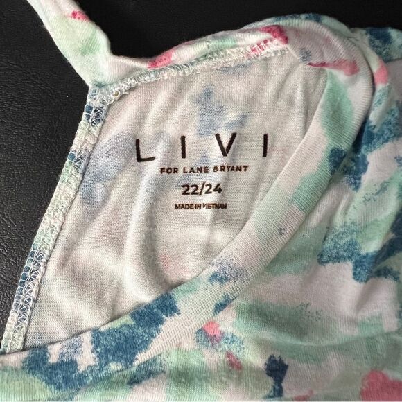 Livi by Lane Bryant Womens Kaleidescope Sleeveless Top 0621 - Picture 10 of 13